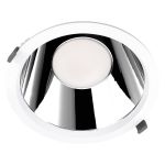 Ledvance Downlight LED Comfort Dali UGR19 Aluminium Bianca 42W 5000lm 55D - 930 Luce Calda -  | Ritaglio 250mm - IP44 - Miglior Resa Cromatica - Dali Dimmerabile