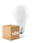 Confezione Multipack 10x Ledvance Classic LED E27 Pera Filamento Ghiaccio 17W 2452lm - 840 Bianco Freddo | Sostitutiva 150W