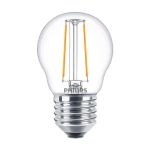 Philips Corepro LED Lustre E27 Sferica Filamento Chiara 2W 250lm - 827 Bianco Molto Caldo | Sostitutiva 25W