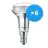 Confezione Multipack 6x Philips Corepro LED Faretti E14 R50 2.8W 210lm 36D - 827 Bianco Molto Caldo | Sostitutiva 40W