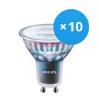 Confezione Multipack 10x Philips MASTER LED Faretti ExpertColor GU10 PAR16 5.5W 400lm 36D - 940 Bianco Freddo | Miglior resa cromatica - Dimmerabile - Sostitutiva 50W