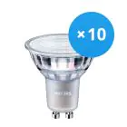 Confezione Multipack 10x Philips MASTER Value LED Faretti GU10 PAR16 4.8W 355lm 36D - 927 Bianco Molto Caldo | Miglior resa cromatica - Sostitutiva 50W