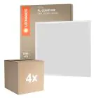 Confezione Multipack 4x Ledvance Pannello A LED Compact Aluminium Bianca 33W 3630lm - 840 Bianco Freddo | 60x60cm - UGR < 19