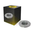 Faretti A Terra Tiziano Aluminium Argento 1W 50lm - 827 Bianco Molto Caldo 